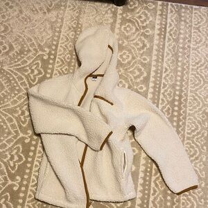 Old Navy Cream Sherpa Kids Puffer Fleece